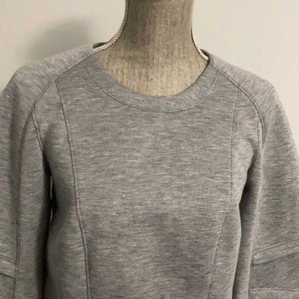 Helmut Lang Grey Modal Sweatshirt Zip Cuffs Back Zip Crew Neck Medium streetwear - Picture 11 of 13